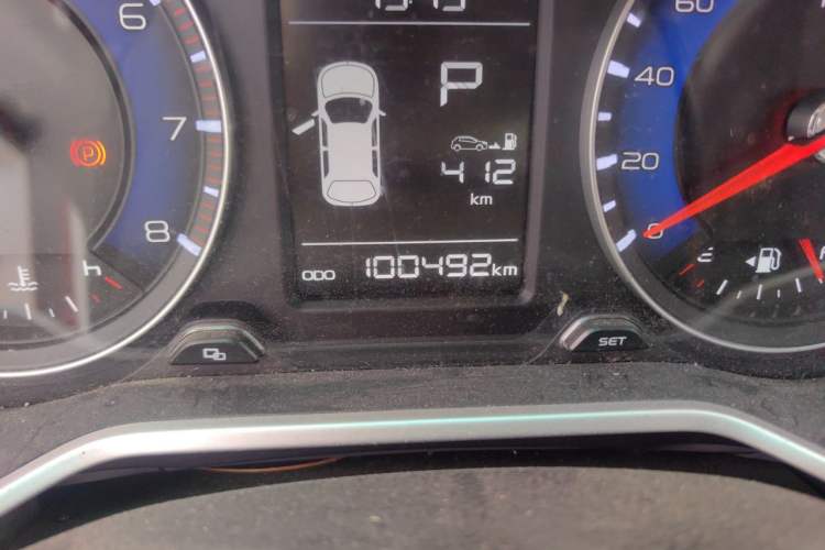 Used Geely Auto Vision X3 2017 1.5L Automatic Luxury Model Odometer Close Up