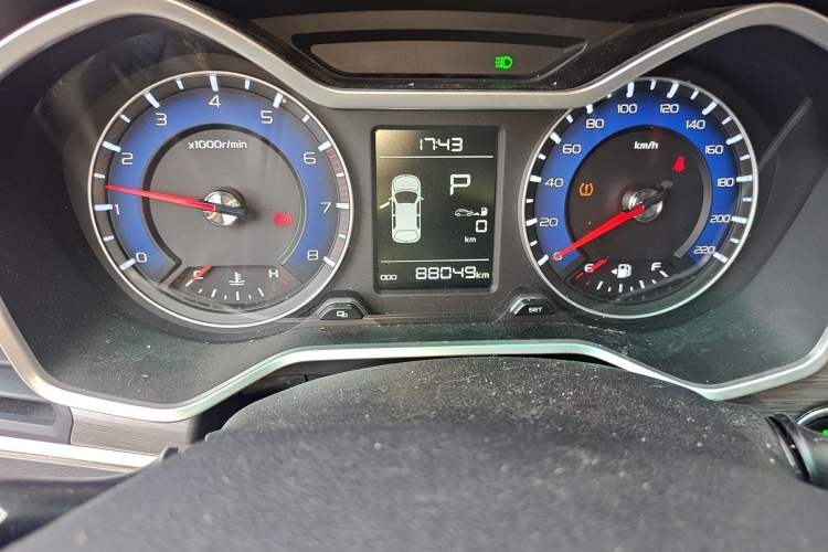 Used Geely Auto Vision X3 2017 1.5L Automatic Luxury Model Odometer Close Up