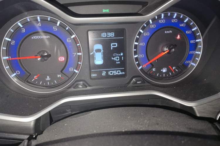 Used Geely Auto Vision X3 2017 1.5L Automatic Luxury Model Odometer Close Up