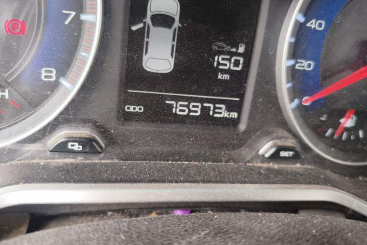 Used Geely Auto Vision X3 2017 1.5L Manual Luxury Model Odometer Close Up