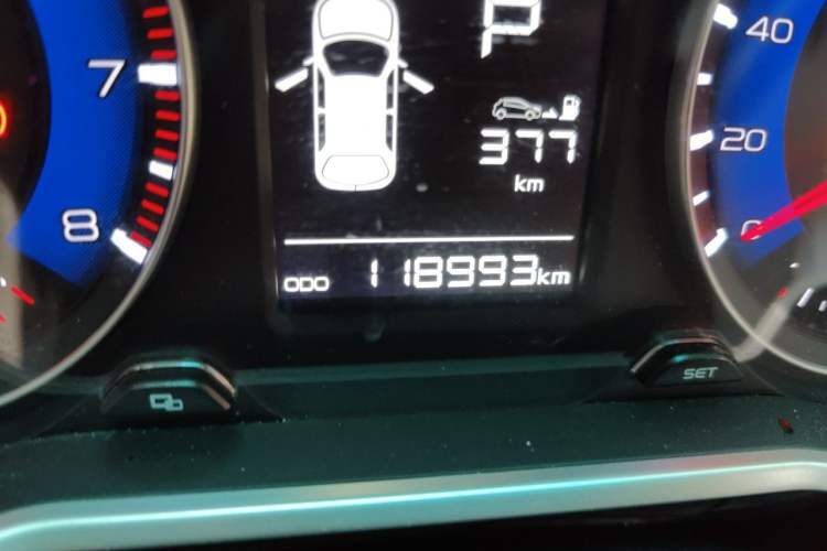 Used Geely Auto Vision X3 2017 1.5L Automatic Luxury Model Odometer Close Up