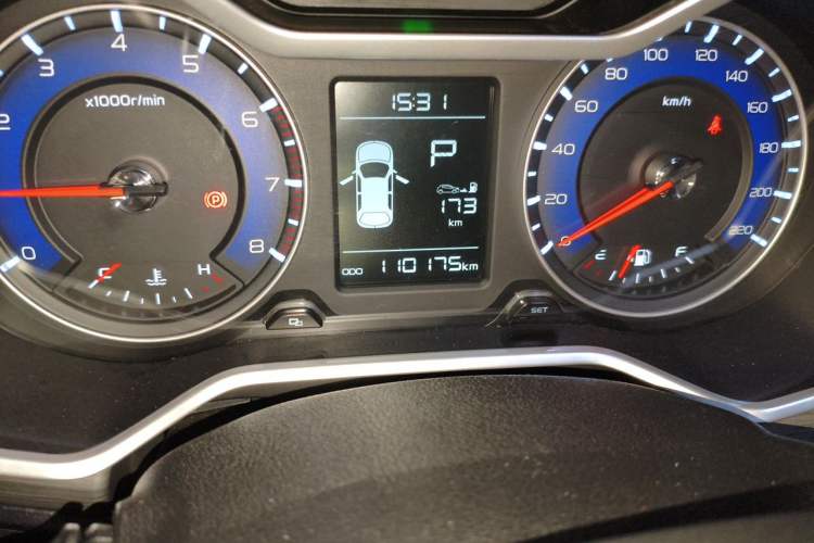 Used Geely Auto Vision X3 2017 1.5L Automatic Luxury Model Odometer Close Up