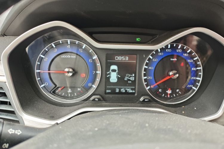 Used Geely Auto Vision X3 2017 1.5L Manual Elite Model Odometer Close Up