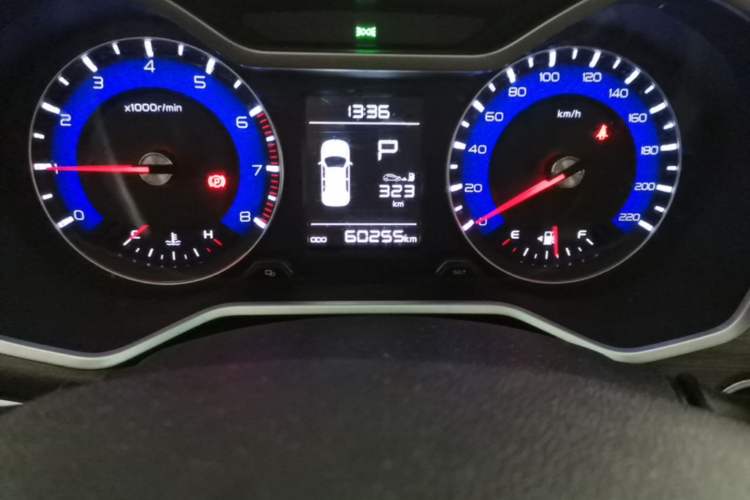 Used Geely Auto Vision X3 2017 1.5L Automatic Luxury Model Odometer Close Up