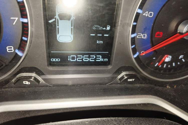 Used Geely Auto Vision X3 2017 1.5L Manual Elite Model Odometer Close Up