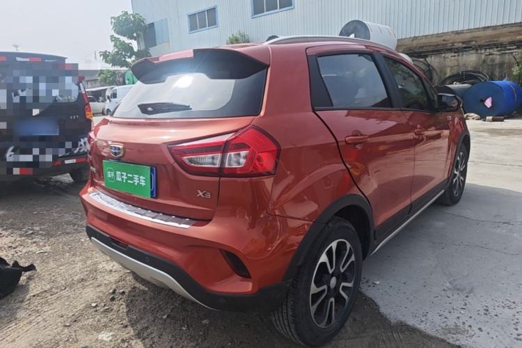 Used Geely Auto Vision X3 2017 1.5L Manual Elite Model Rear Right 45 Deg