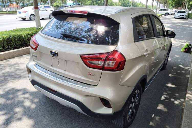 Used Geely Auto Vision X3 2017 1.5L Manual Luxury Model Rear Right 45 Deg