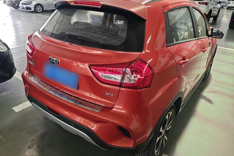 Used Geely Auto Vision X3 2017 1.5L Automatic Luxury Model Rear Right 45 Deg