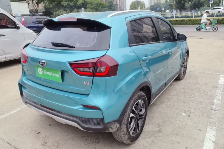 Used Geely Auto Vision X3 2019 Upgraded Model 1.5L CVT Elite Version Rear Right 45 Deg
