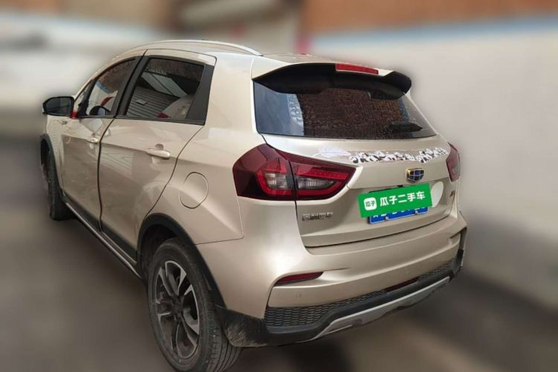Used Geely Auto Vision X3 2019 Upgraded Model 1.5L Manual Luxury Version Rear Left 45 Deg