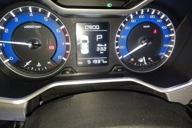 Used Geely Auto Vision X3 2019 Upgraded Model 1.5L CVT Elite Version Odometer Close Up