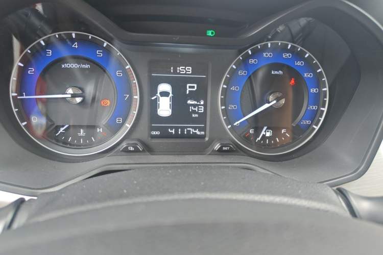 Used Geely Auto Vision X3 2019 Upgraded Model 1.5L CVT Elite Version Odometer Close Up