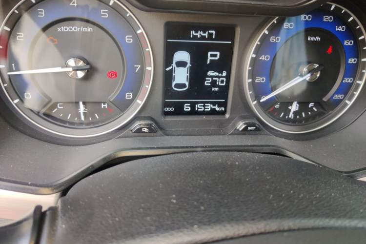 Used Geely Auto Vision X3 2019 Upgraded Model 1.5L CVT Prestige Version Odometer Close Up