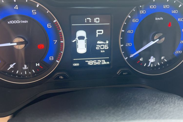 Used Geely Auto Vision X3 2019 Upgraded Model 1.5L CVT Prestige Version Odometer Close Up