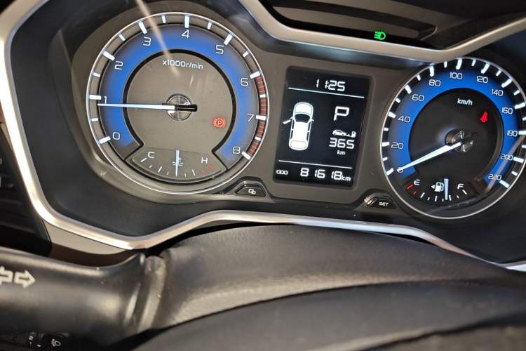 Used Geely Auto Vision X3 2019 Upgraded Model 1.5L CVT Prestige Version Odometer Close Up