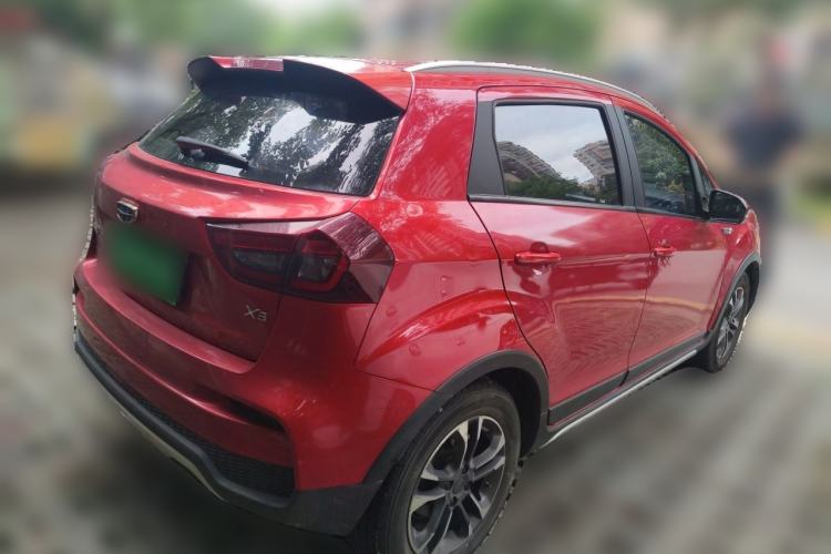 Used Geely Auto Vision X3 2019 Upgraded Model 1.5L CVT Prestige Version Rear Right 45 Deg