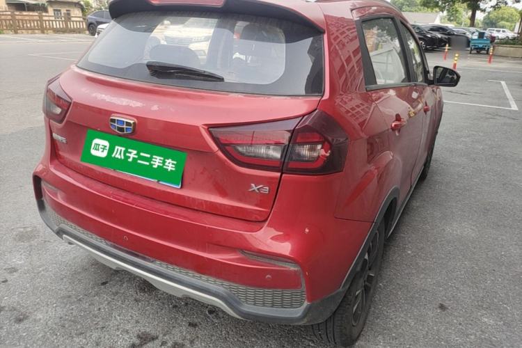 Used Geely Auto Vision X3 2019 Upgraded Model 1.5L Manual Elite Version Rear Right 45 Deg