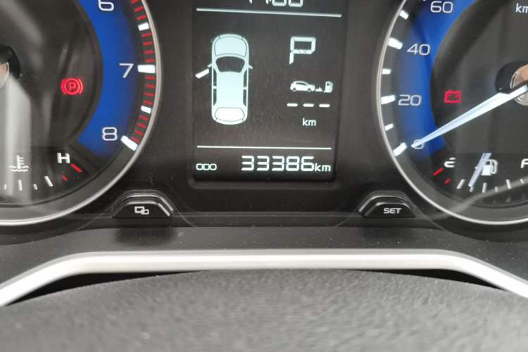 Used Geely Auto Vision X3 2019 Upgraded Model 1.5L CVT Prestige Version Odometer Close Up
