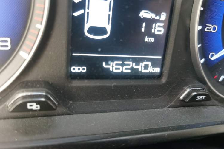 Used Geely Auto Vision X3 2019 Upgraded Model 1.5L CVT Prestige Version Odometer Close Up