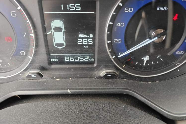Used Geely Auto Vision X3 2019 Upgraded Model 1.5L Manual Elite Version Odometer Close Up