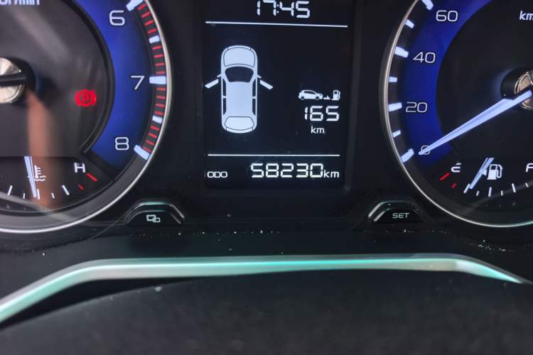 Used Geely Auto Vision X3 2019 Upgraded Model 1.5L Manual Luxury Version Odometer Close Up