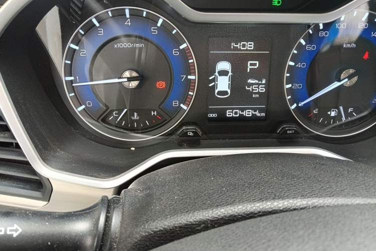 Used Geely Auto Vision X3 2019 Upgraded Model 1.5L CVT Elite Version Odometer Close Up