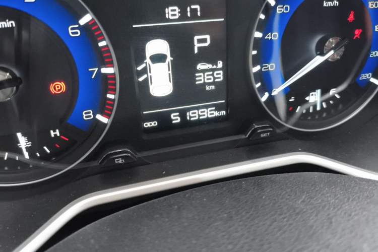 Used Geely Auto Vision X3 2019 Upgraded Model 1.5L CVT Prestige Version Odometer Close Up