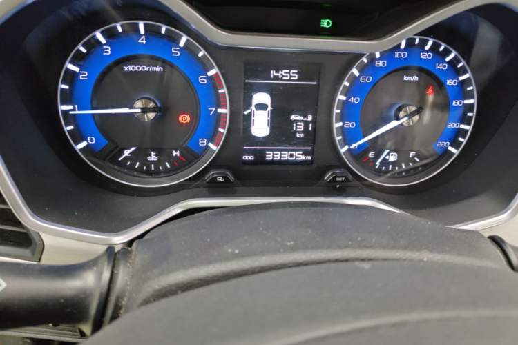 Used Geely Auto Vision X3 2019 Upgraded Model 1.5L Manual Elite Version Odometer Close Up