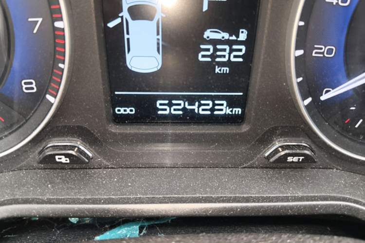 Used Geely Auto Vision X3 2019 Upgraded Model 1.5L CVT Prestige Version Odometer Close Up