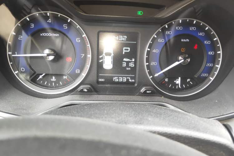 Used Geely Auto Vision X3 2019 Upgraded Model 1.5L CVT Prestige Version Odometer Close Up
