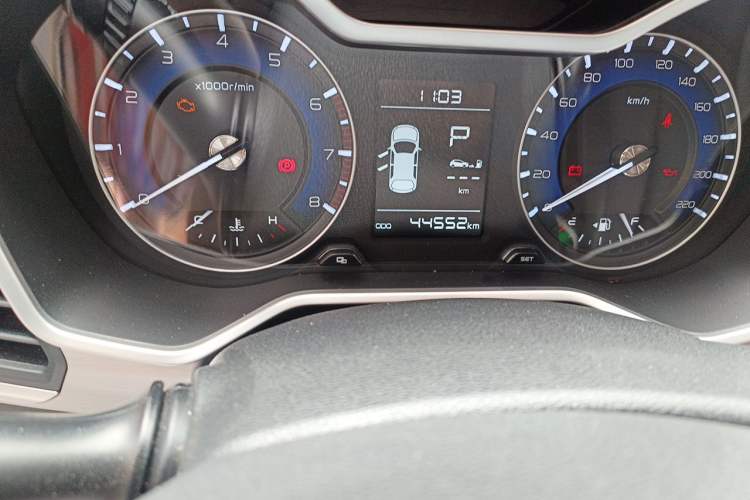 Used Geely Auto Vision X3 2019 Upgraded Model 1.5L CVT Prestige Version Odometer Close Up