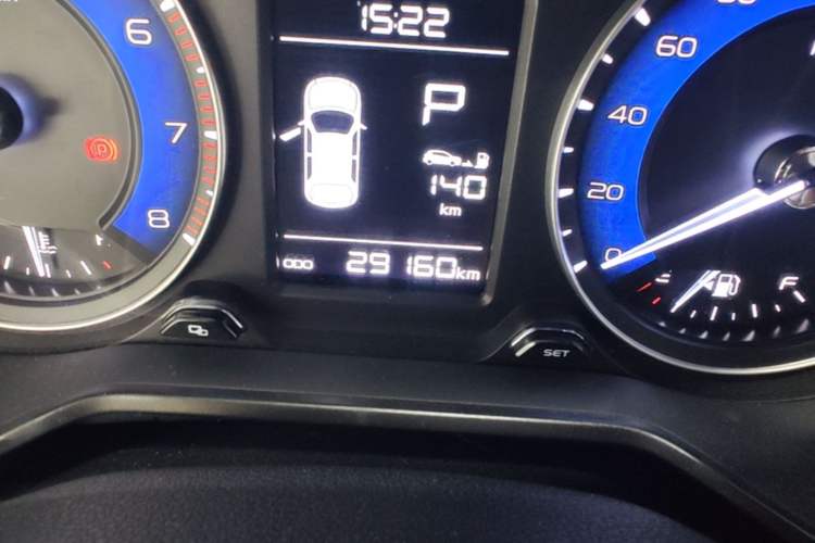 Used Geely Auto Vision X3 2020 1.5L CVT Luxury Model Odometer Close Up