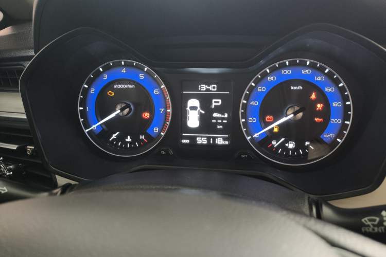 Used Geely Auto Vision X3 2020 1.5L CVT Elite Edition Odometer Close Up