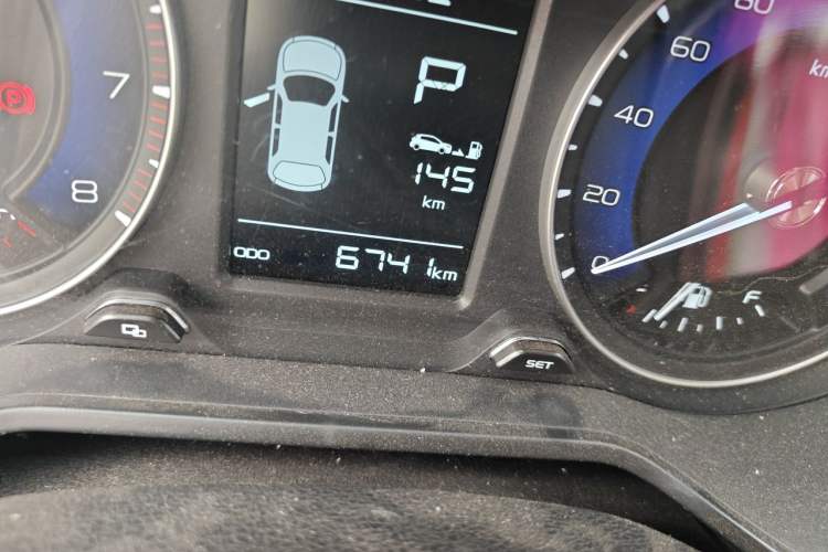 Used Geely Auto Vision X3 2020 1.5L CVT Luxury Model Odometer Close Up