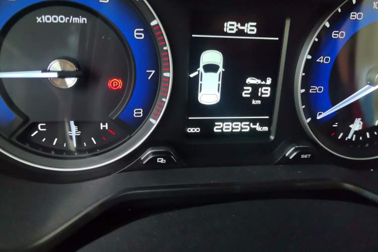 Used Geely Auto Vision X3 2020 1.5L Manual Elite Edition Odometer Close Up