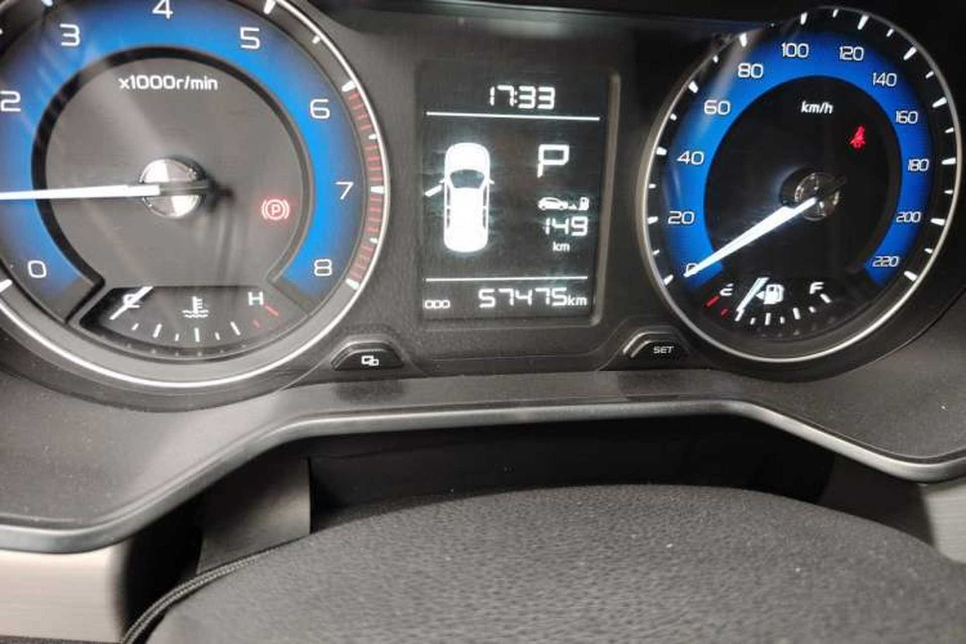 Used Geely Auto Vision X3 2020 1.5L CVT Luxury Model Odometer Close Up