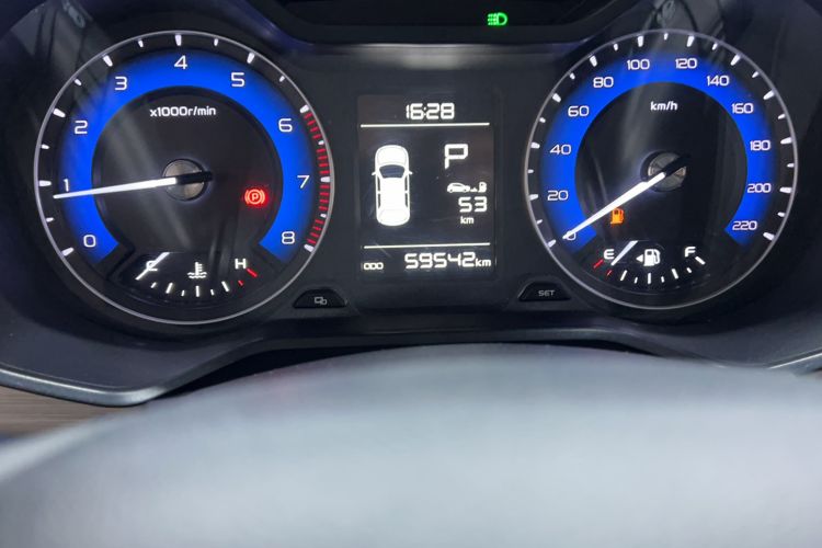 Used Geely Auto Vision X3 2020 1.5L CVT Luxury Model Odometer Close Up