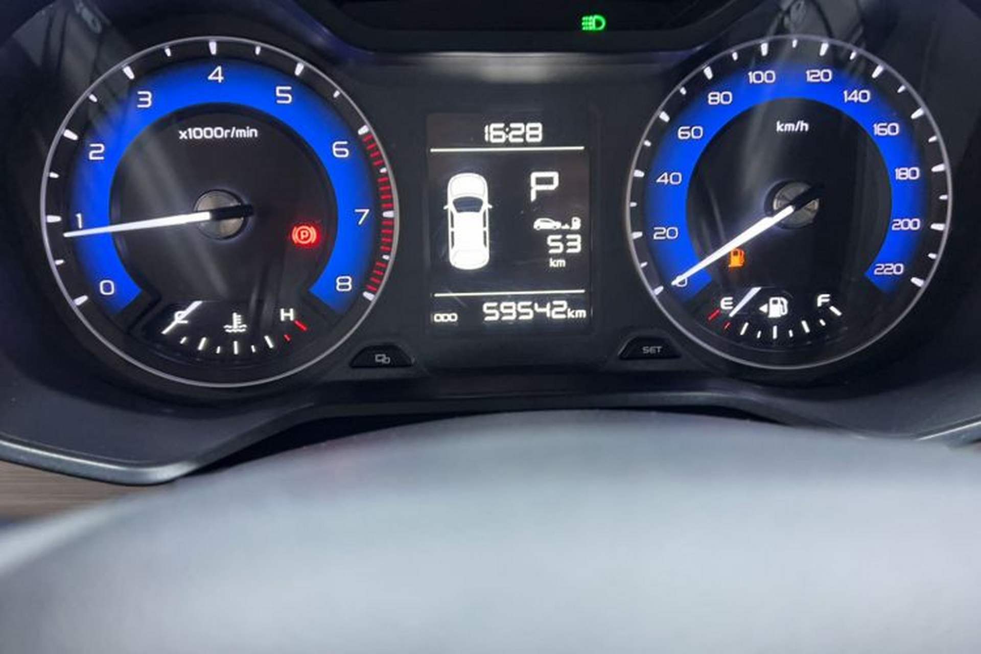 Used Geely Auto Vision X3 2020 1.5L CVT Luxury Model Odometer Close Up