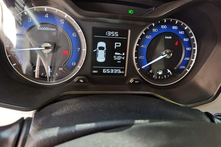 Used Geely Auto Vision X3 2020 1.5L CVT Luxury Model Odometer Close Up