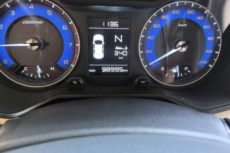 Used Geely Auto Vision X3 2020 1.5L CVT Luxury Model Odometer Close Up