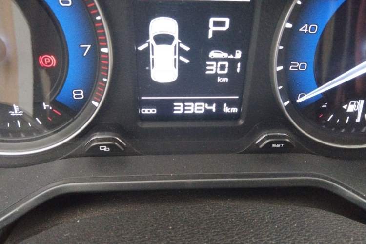 Used Geely Auto Vision X3 2020 1.5L CVT Luxury Model Odometer Close Up