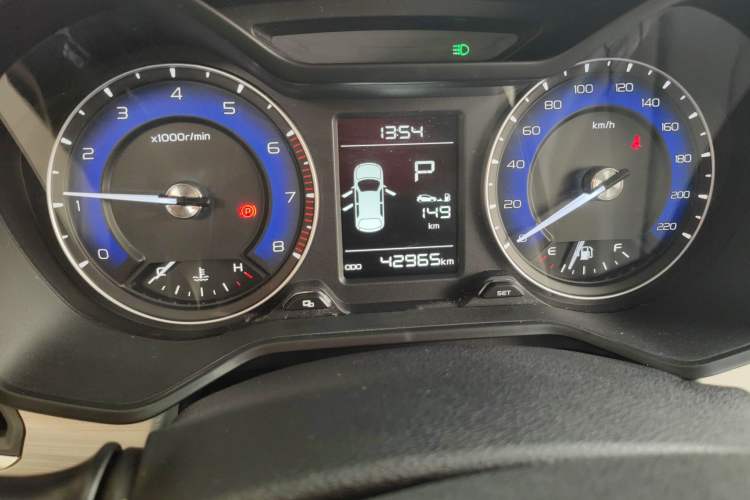 Used Geely Auto Vision X3 2020 1.5L CVT Luxury Model Odometer Close Up