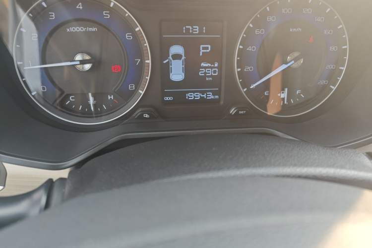 Used Geely Auto Vision X3 2020 1.5L CVT Luxury Model Odometer Close Up
