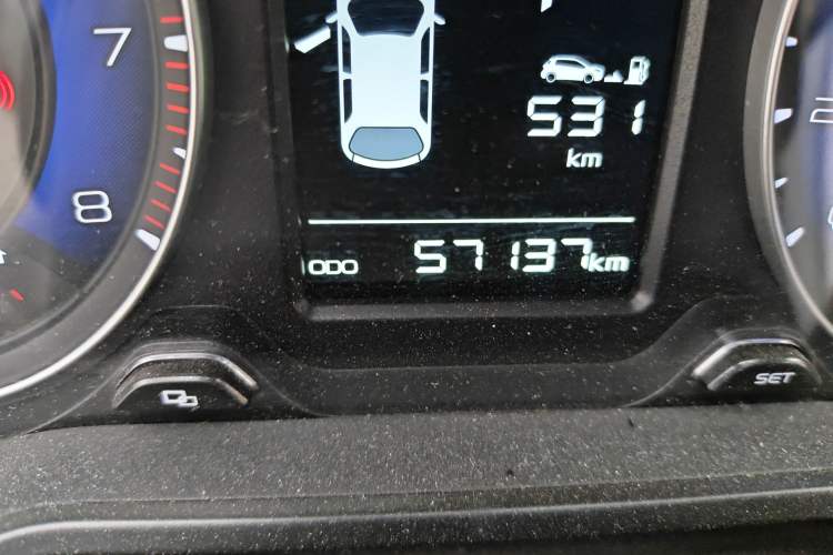 Used Geely Auto Vision X3 2020 1.5L CVT Luxury Model Odometer Close Up