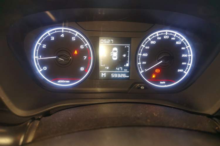 Used Geely Auto Vision X3 2021 PRO 1.5L Manual Elite Model Odometer Close Up
