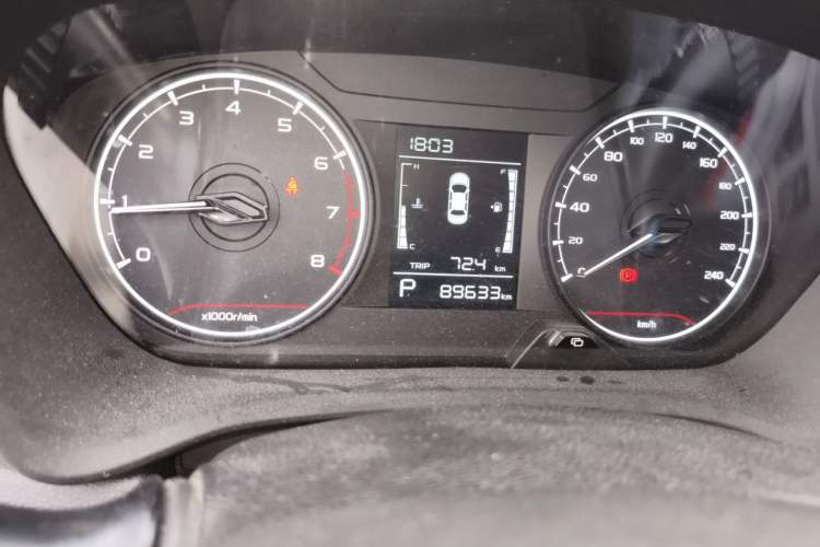Used Geely Auto Vision X3 2021 PRO 1.5L CVT Deluxe Model Odometer Close Up