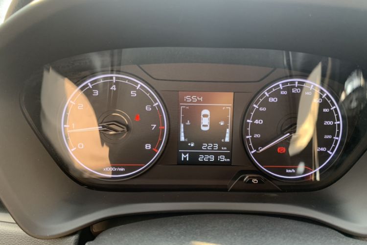 Used Geely Auto Vision X3 2021 PRO 1.5L Manual Elite Model Odometer Close Up