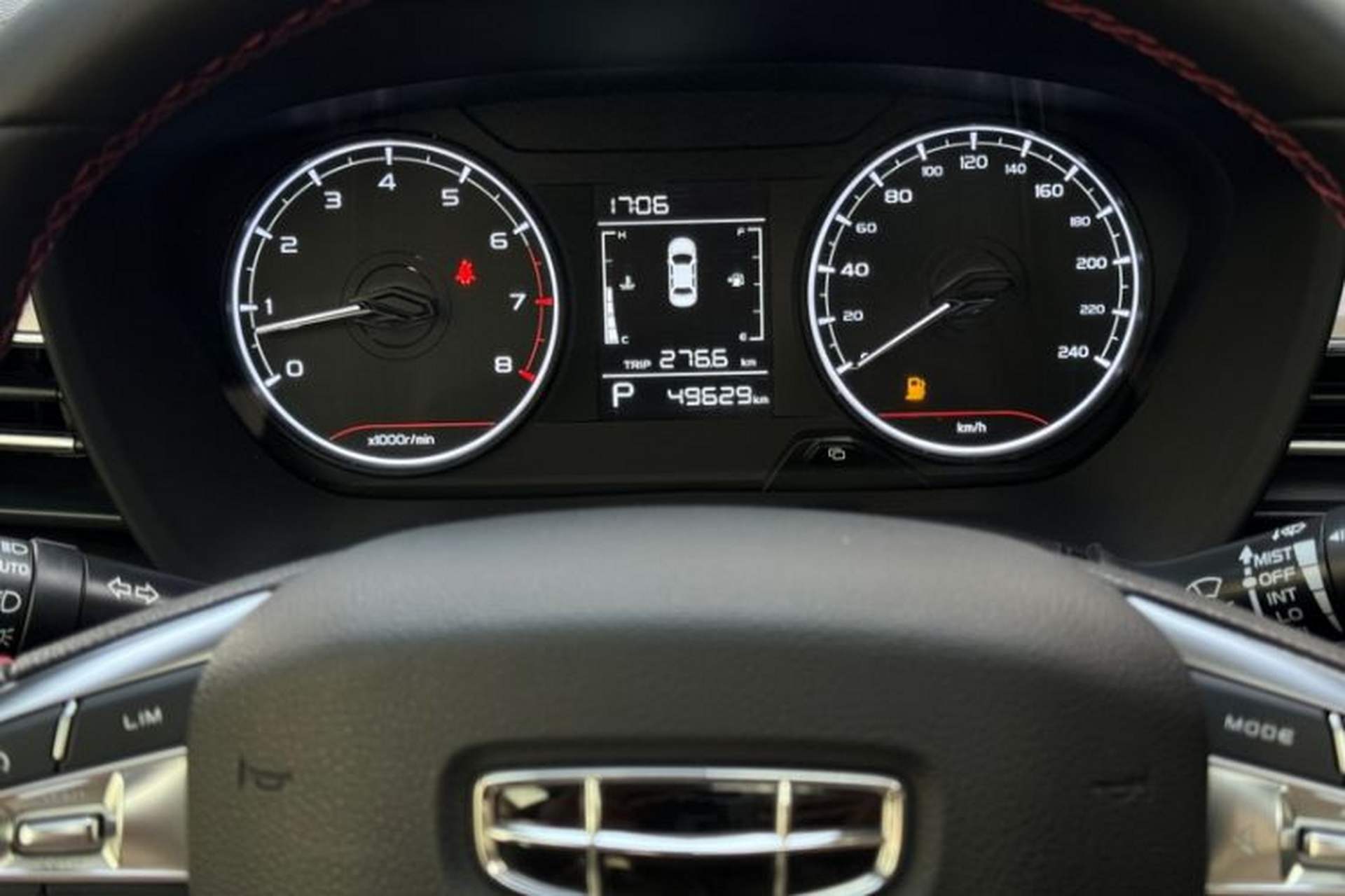 Used Geely Auto Vision X3 2021 PRO 1.5L CVT Deluxe Model Odometer Close Up