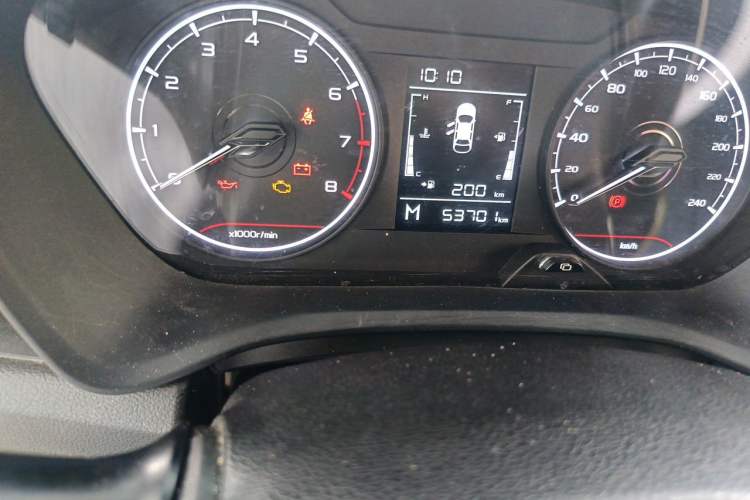 Used Geely Auto Vision X3 2021 PRO 1.5L Manual Elite Model Odometer Close Up