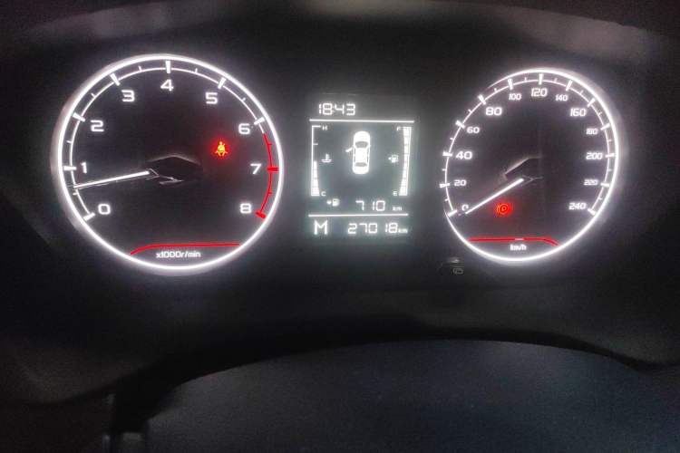 Used Geely Auto Vision X3 2021 PRO 1.5L Manual Elite Model Odometer Close Up